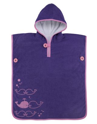 MP - BABY TOWEL PONCHO - 130.060 - BY M.PHELPS - VIOLET