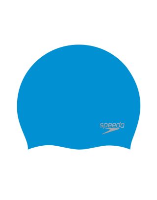 SPEEDO - CUFFIA SILICONE - PLAIN MOULDED SILICONE CAP - 70984D437 - BLUE/SILVER