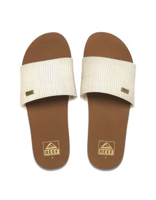 REEF - INFRADITO DONNA - BLISS NIGHTS SLIDE - CJ0256 - WHITE/TAN - A