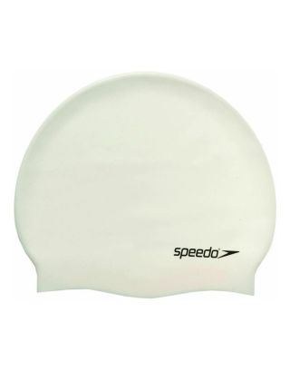 SPEEDO - CUFFIA SILICONE - PLAIN FLAT SILICONE CAP - 709910010 - WHITE