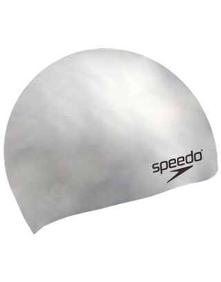 SPEEDO - CUFFIA PLAIN MOULDED SILICONE CAP - 709849086 - SILVER
