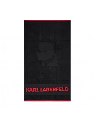 KARL LAGERFIELD - TELO MARE - KL20TW01 - BLACK/RED