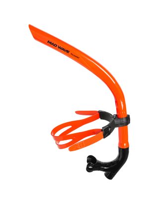 MAD WAVE - RESPIRATORE FRONTALE -  PRO SNORKEL - M077301011W - ORANGE