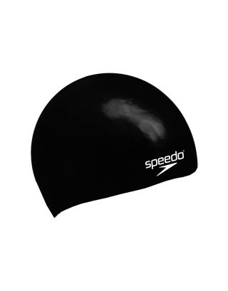 SPEEDO - PLAIN FLAT SILICONE CAP - JUNIOR - 079930000 - BLACK