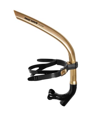 MAD WAVE - RESPIRATORE FRONTALE -  PRO SNORKEL - M077301018W - GOLD