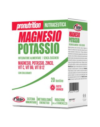 PRONUTRITION - MAGNESIO E POTASSIO - 20 BUSTINE DA 5,6G - P0224 - ARANCIO - A