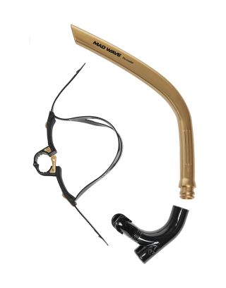 MAD WAVE - RESPIRATORE FRONTALE -  PRO SNORKEL - M077301018W - GOLD