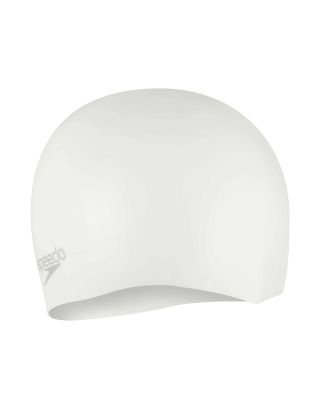 SPEEDO - CUFFIA SILICONE - PLAIN MOULDED SILICONE CAP - 7098417614 - WHITE/SILVER