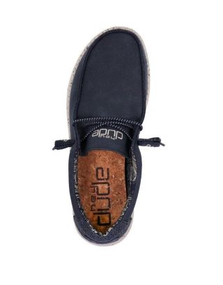 DUDE - SCARPA UOMO - WALLY RECYCLED LEATHER - 150202550 - NAVY
