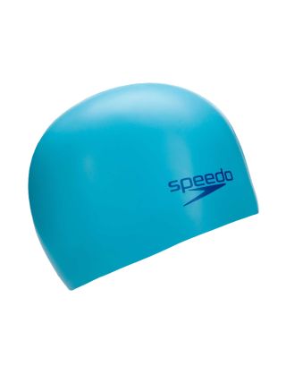 SPEEDO - CUFFIA JUNIOR - PLAIN MOULDED SILICONE CAP - 709908420 - LIGHT BLUE/BLUE