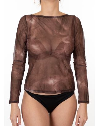 CHRISTIES - T-SHIRT L/S - VOLPE - 150688 - BROWN