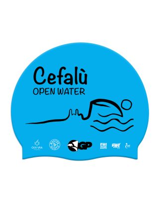 AKRON - CUFFIA SILICONE - CEFALÙ OPEN WATER - BLUE