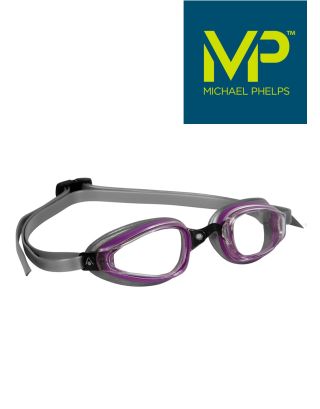 MP - OCCHIALINO K180+MICROGASKET LADY - PHELPS - 173.130 - PURPLE/SILVER - CLEAR LENSES