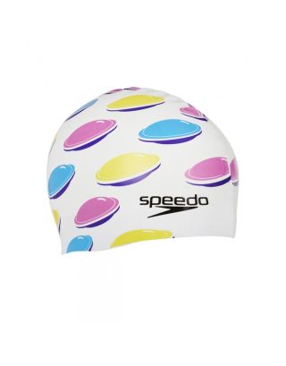 SPEEDO - CUFFIA SLOGAN PRINT CAP - 08385B397 - WHITE