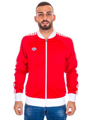 ARENA - GIACCA ZIP UOMO - ICONS RELAX IV TEAM JACKET - 001229401 - RED/WHITE