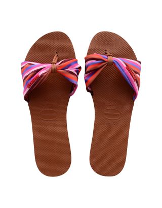 HAVAIANAS - INFRADITO DONNA - YOU ST TROPEZ PRINT - 4148246-1976 - RUST - A