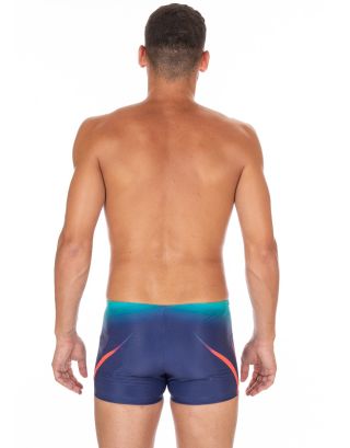 ARENA - COSTUME BOXER - ONE PLACED PRINT - 001413704 - NAVY/FLUO RED - MAXLIFE