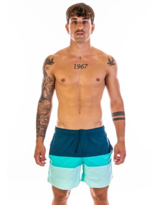 ADIDAS - COSTUME SHORT - COLORBLOCK - GM2215 - WILD TEAL/CLEAR MINT